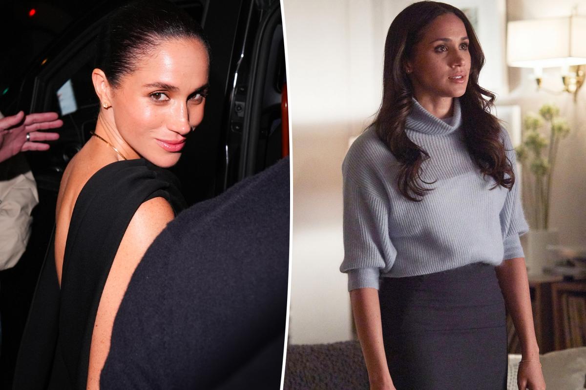 Meghan Markle on set in Pasadena amid reports she joked she was ‘a bit rusty’ during filming of Close Personal Friends