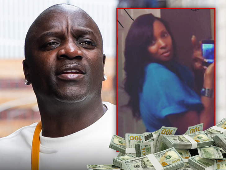 Akon and Tomeka Thiam composite image (Getty, Instagram @mekas.world)
