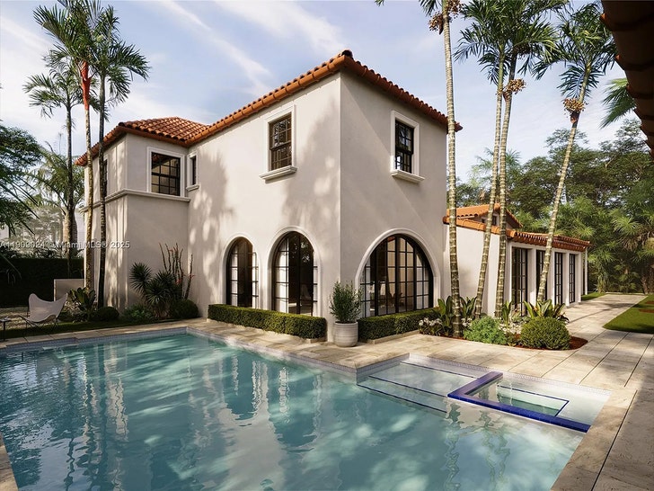 Exterior view of Josh Flagg’s $10 million Miami home, listed across from the Beckhams (Zillow)