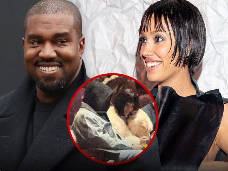 Kanye West and Bianca Censori seen in Los Angeles during the holiday period.