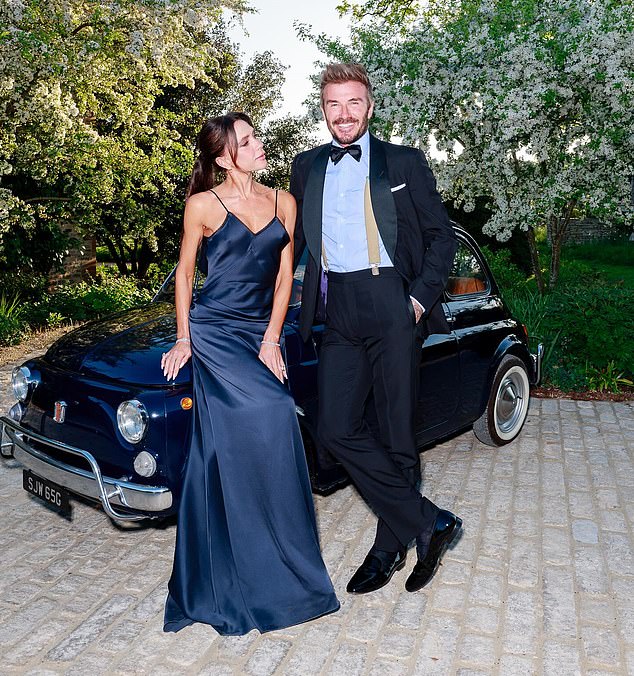 David and Victoria Beckham in a celebratory post for his 50th birthday