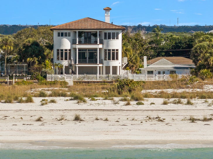 High-end interior space inside Hulk Hogan's Clearwater Beach mansion with designer finishes.