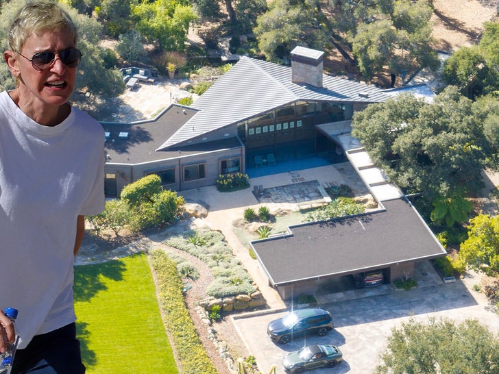 Ellen DeGeneres and Portia de Rossi tour an oceanfront property in Montecito.