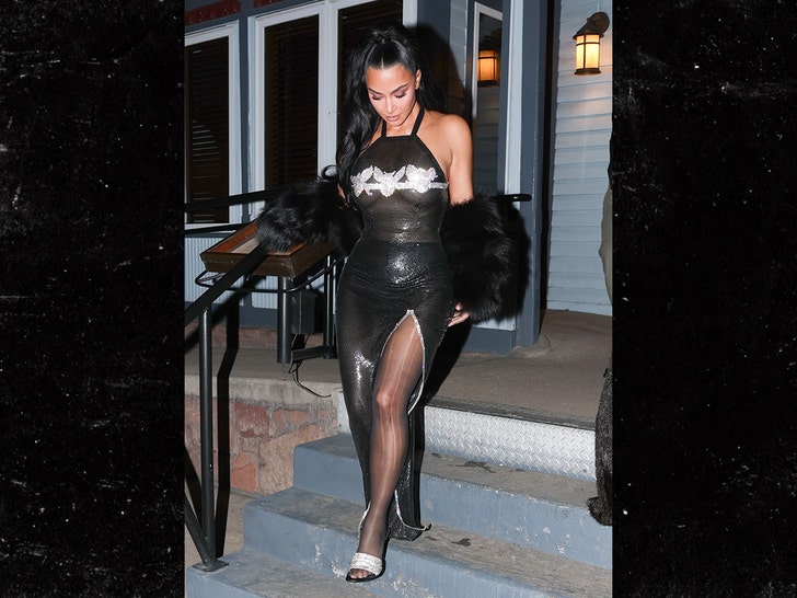 Kim Kardashian departs Matsuhisa in Aspen on New Year's Eve