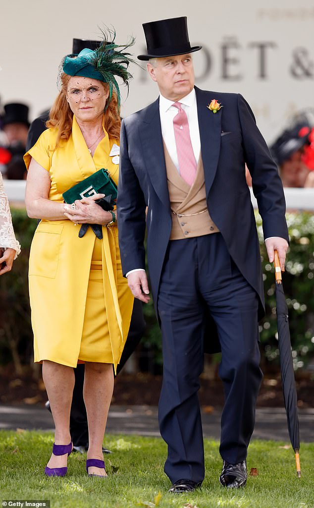 Prince Andrew and Sarah Ferguson pictured together at a public event (file photo)