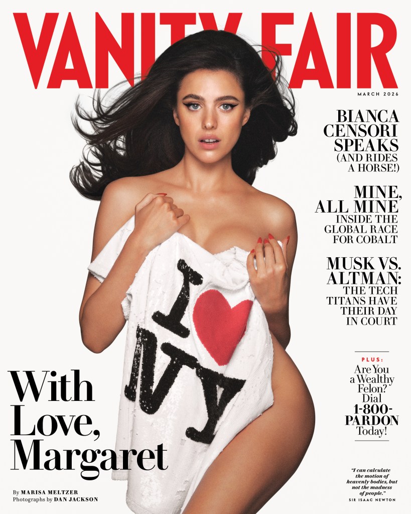 Margaret Qualley posed in just a towel, plus shared a rare comment about her husband, Jack Antonoff, in a new cover story for Vanity Fair. - pagesix