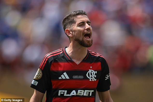The criticism came from the Instagram account of Harding's husband, footballer Jorginho Frello; pictured in June 2025