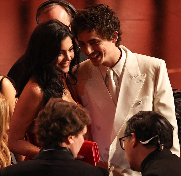 Timothee Chalamet's strained exchange with his girlfriend Kylie Jenner at the Oscars has been exclusively decoded by a lip-reader for the Daily Mail - Daily Mail