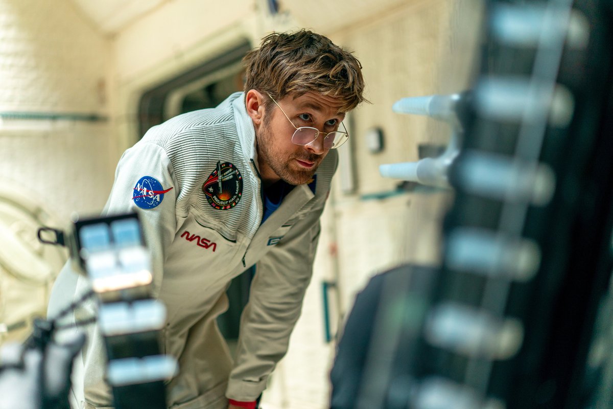 Ryan Gosling as Ryland Grace in a scene from Project Hail Mary.
