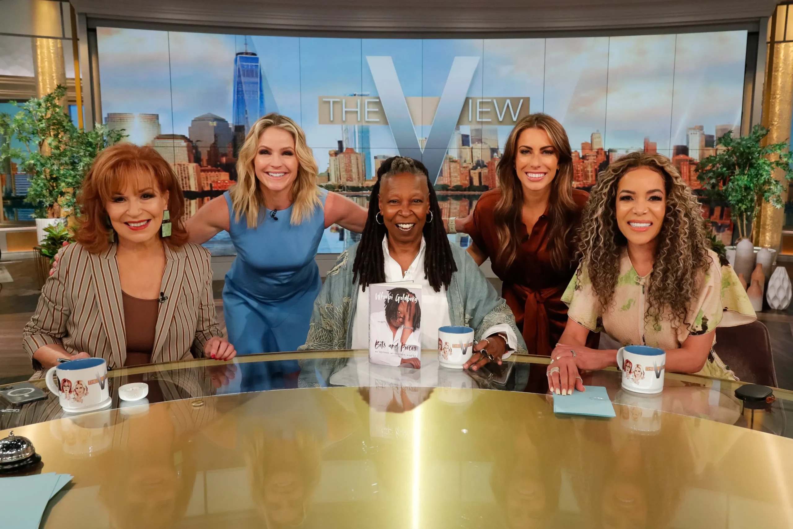 Whoopi Goldberg with co-hosts of "The View," Joy Behar, Sara Haines, Sunny Hostin, and Alyssa Farah Griffin.
