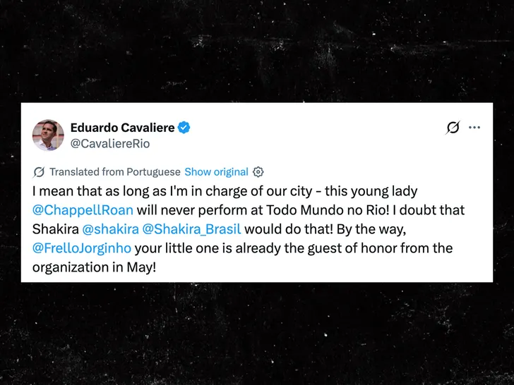Screenshot of Eduardo Cavaliere's statement about Roan's future Rio welcome
