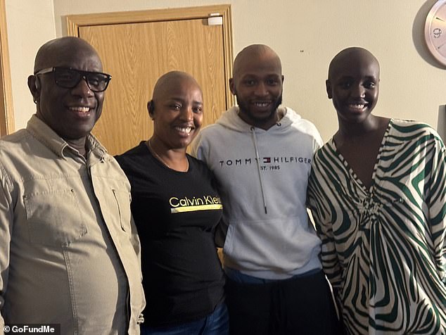Carrie Everett pictured with her family, who announced her passing and shared tributes.