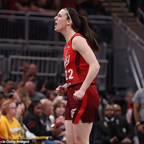 Clark enjoyed a sensational fourth quarter to force overtime against the Washington Mystics - Daily Mail US