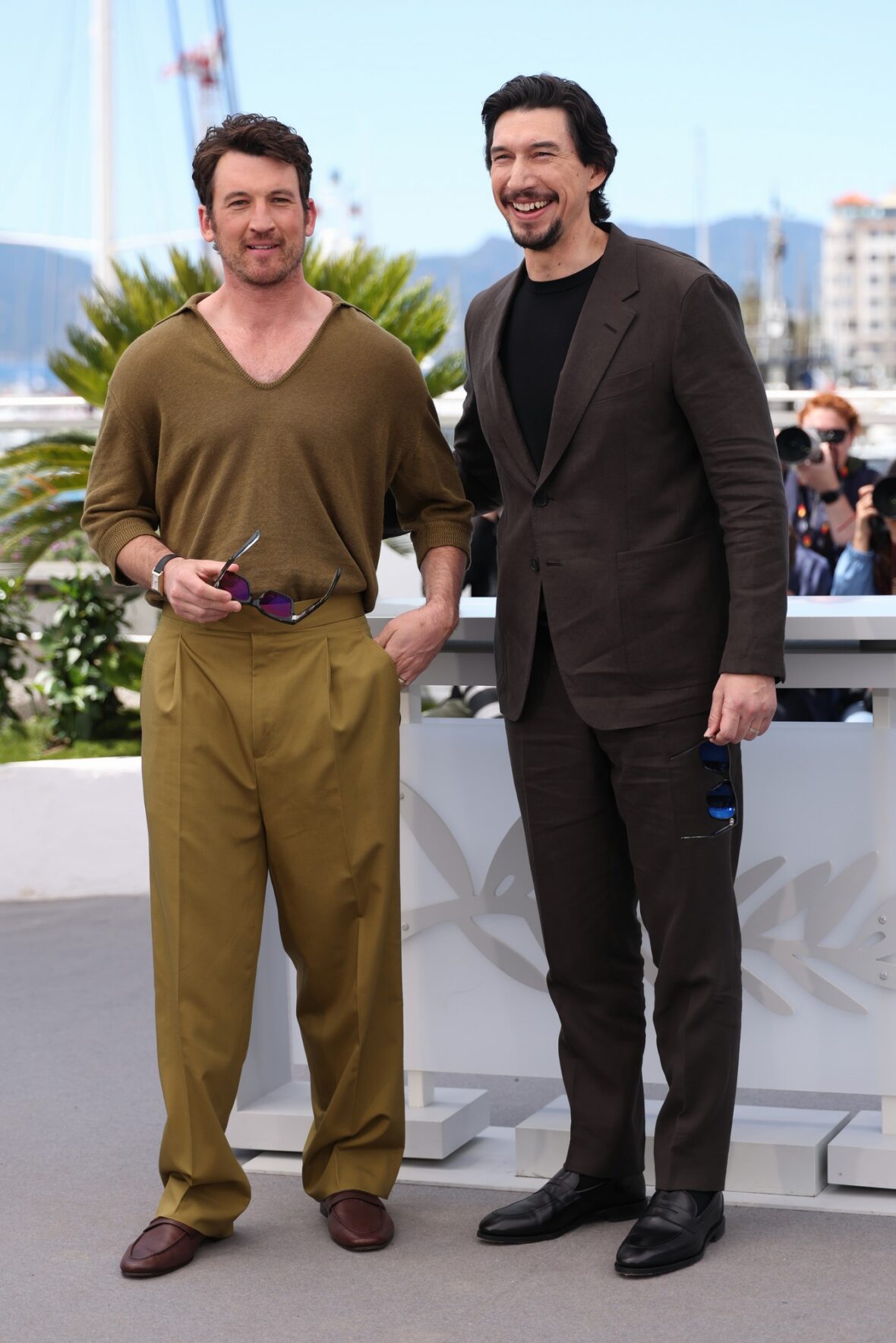 Miles Teller and Adam Driver at Cannes photo call on May 17, 2026