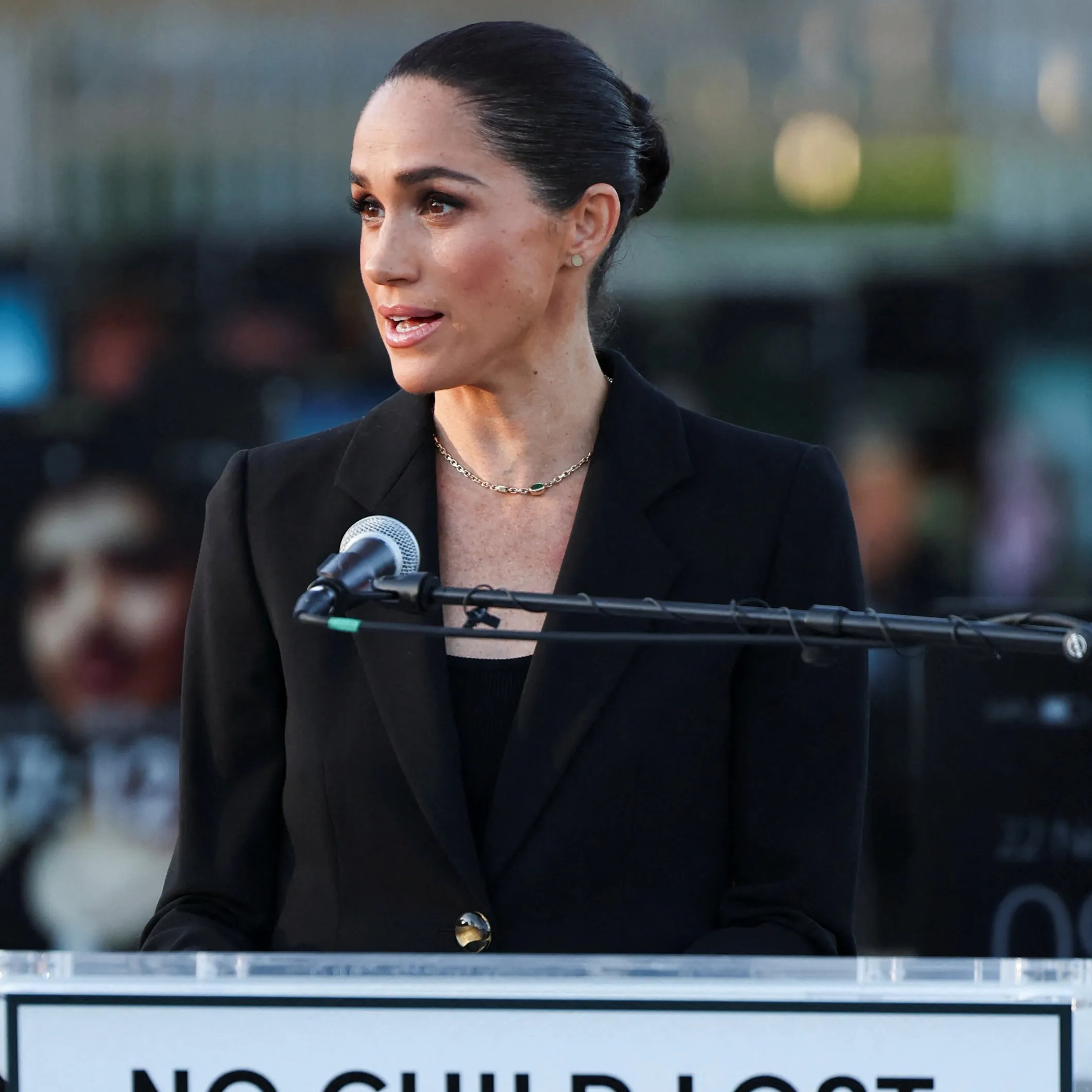 The Duchess of Sussex spoke about the dangers of social media (as seen above). REUTERS - Page Six
