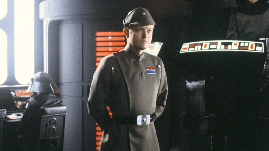 Michael Pennington as Moff Jerjerrod in Star Wars: Return of the Jedi (1983).