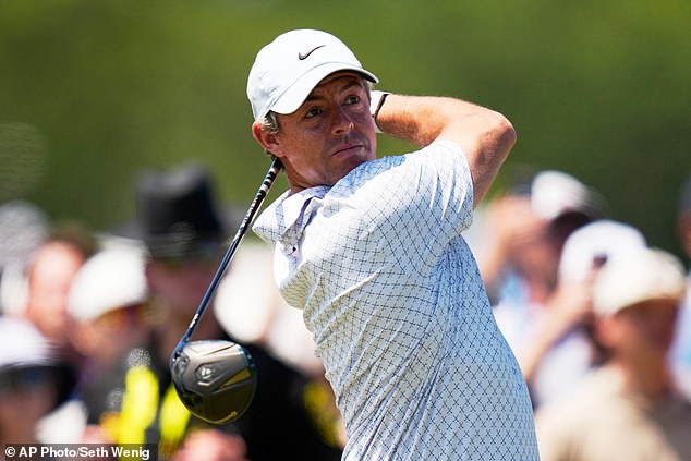 Rory McIlroy in action at Shinnecock Hills during the U.S. Open.