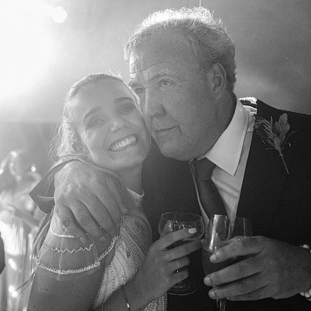Jeremy's daughter Emily posted a sweet photograph with her father after he revealed he is now in remission - Daily Mail US