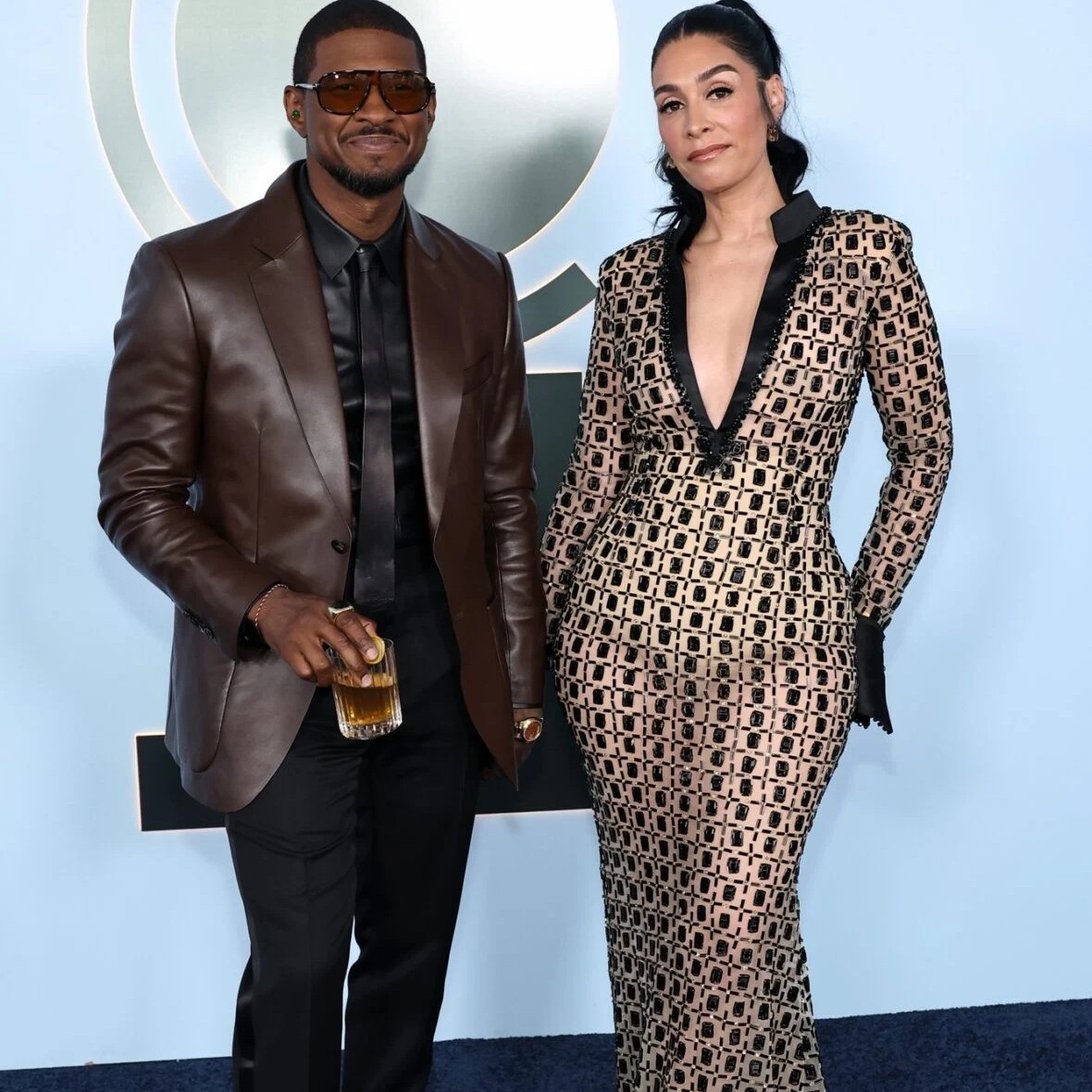 Usher & Jennifer Goicoechea - Getty