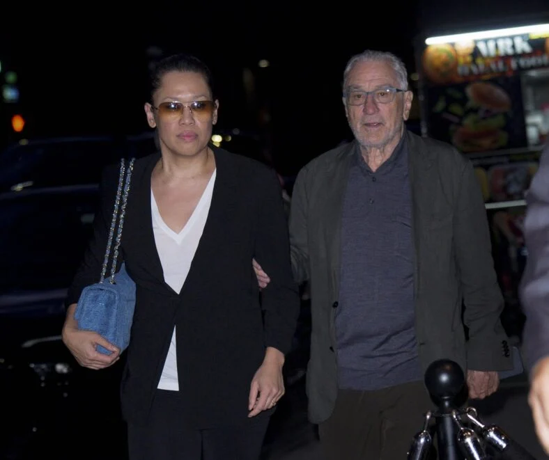 Robert De Niro and Tiffany Chen depart TAO in New York City on May 31