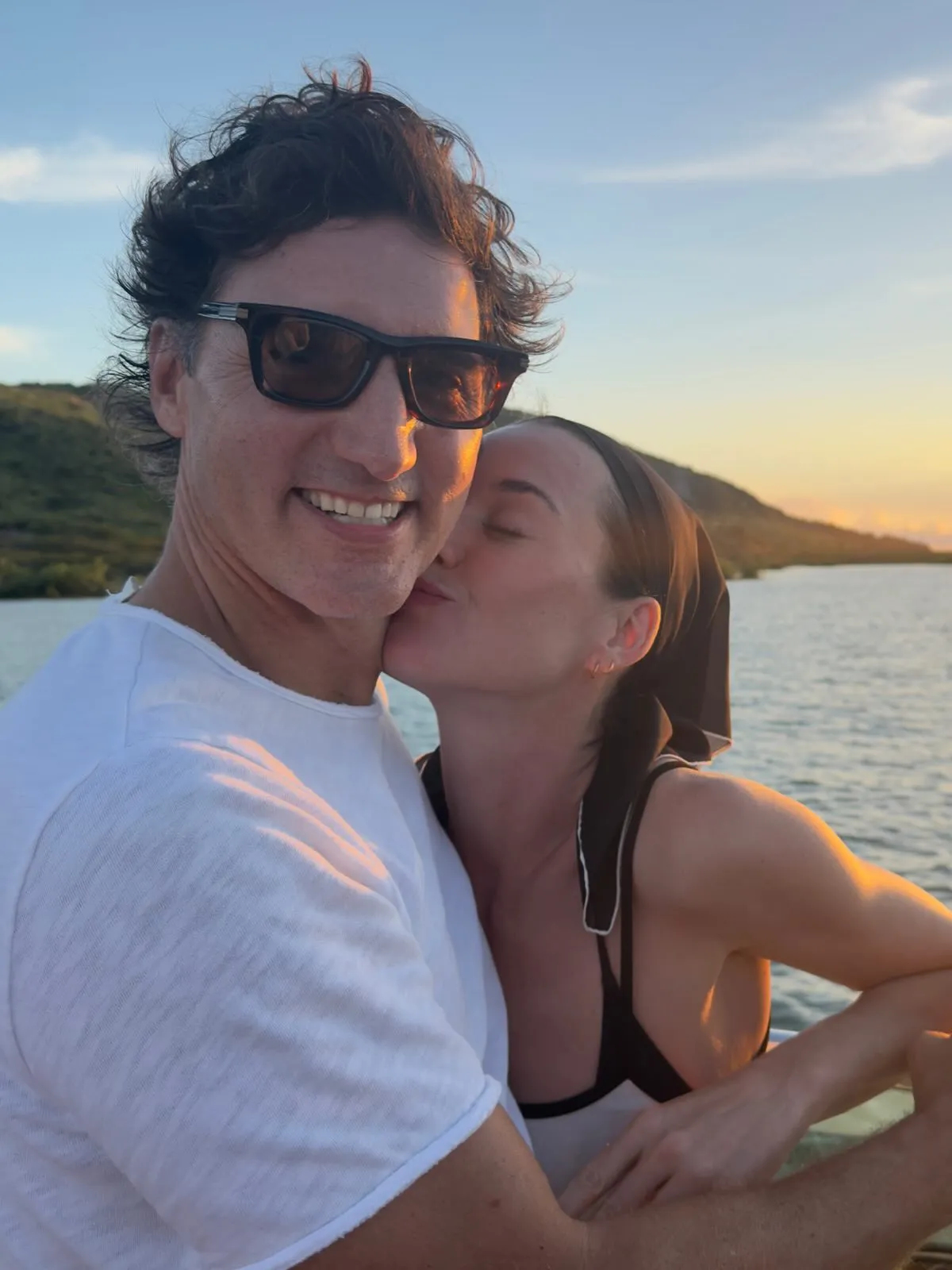 Katy Perry and Justin Trudeau together on a boat in a past Instagram photo.