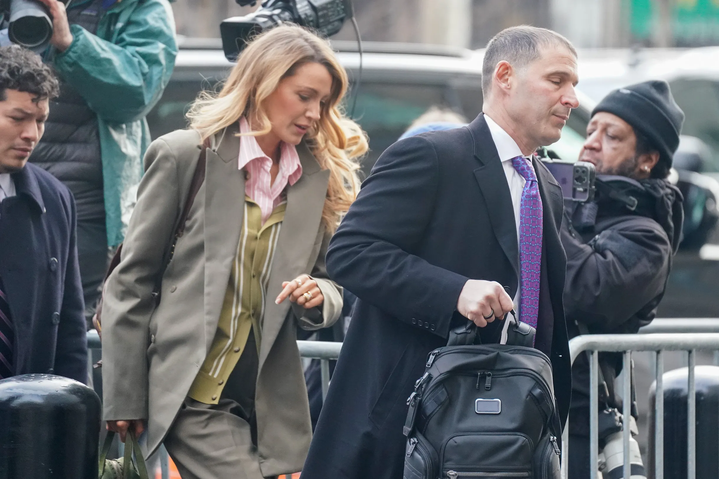 Blake Lively arriving at federal court