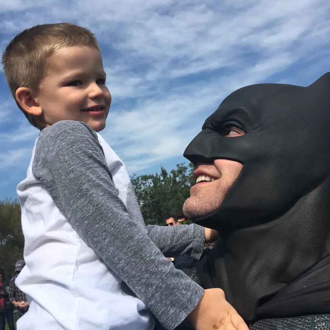 "I see the way my kids dote on their dad and I'm happy for them. To love and be loved by a great dad is a gift," the actress captioned the post. (Pictured: Affleck and his son, Samuel.) - Instagram/ Jennifer Garner